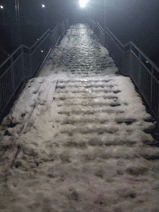 Дорога в травматологию...