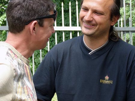 Выставка май 2008 (2440 відвідувань) Участники выставки Сергей Чеховский и Юрий Норенко.
Ф... Выставка май 2008