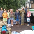 Поход на байдарках по р.Сейм, июль 2009 (3807 відвідувань) 5 июля 2009 г. Перед самым выездом.
Фото Е. Ивановой (Киев... Поход на байдарках по р.Сейм, июль 2009